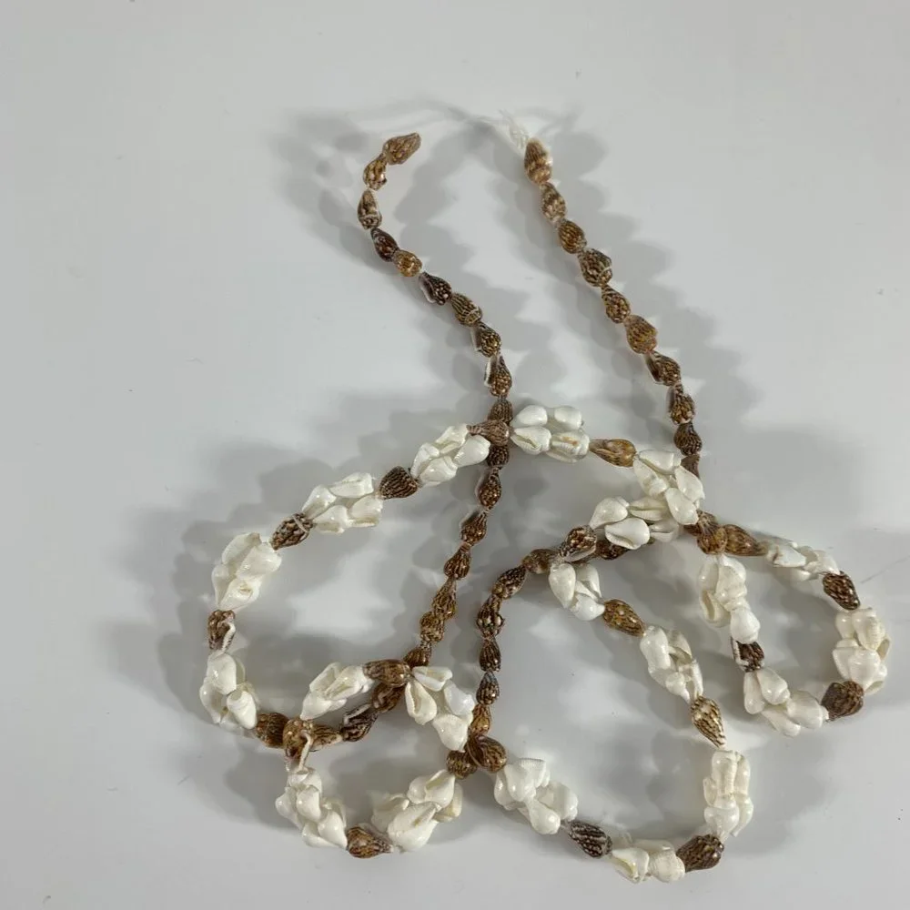 Mixed Lot 8 Shell Necklaces Hawaiian Beach Wedding Boho Wearable Seashells
